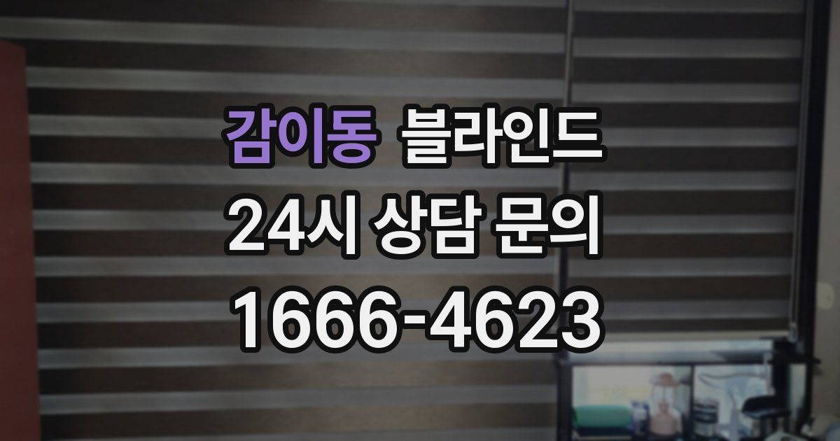 감이동 블라인드