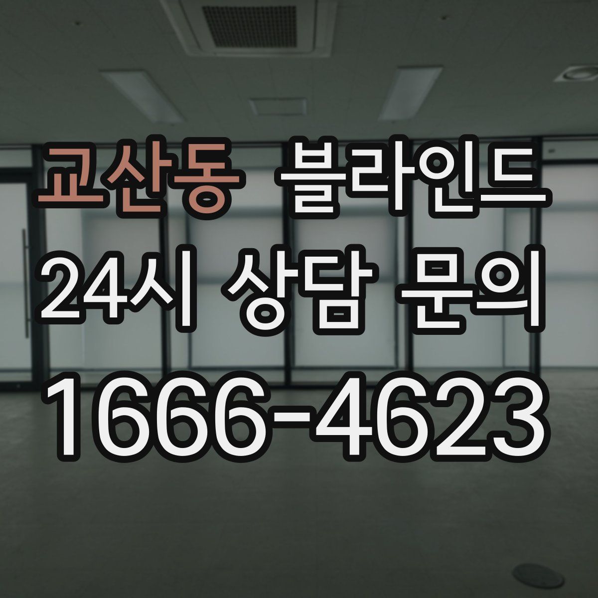 교산동 블라인드