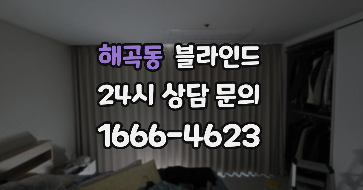 해곡동 블라인드