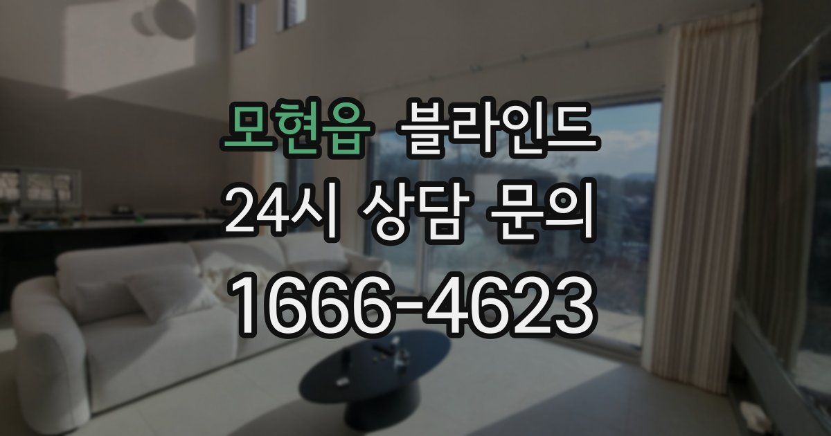 모현읍 블라인드