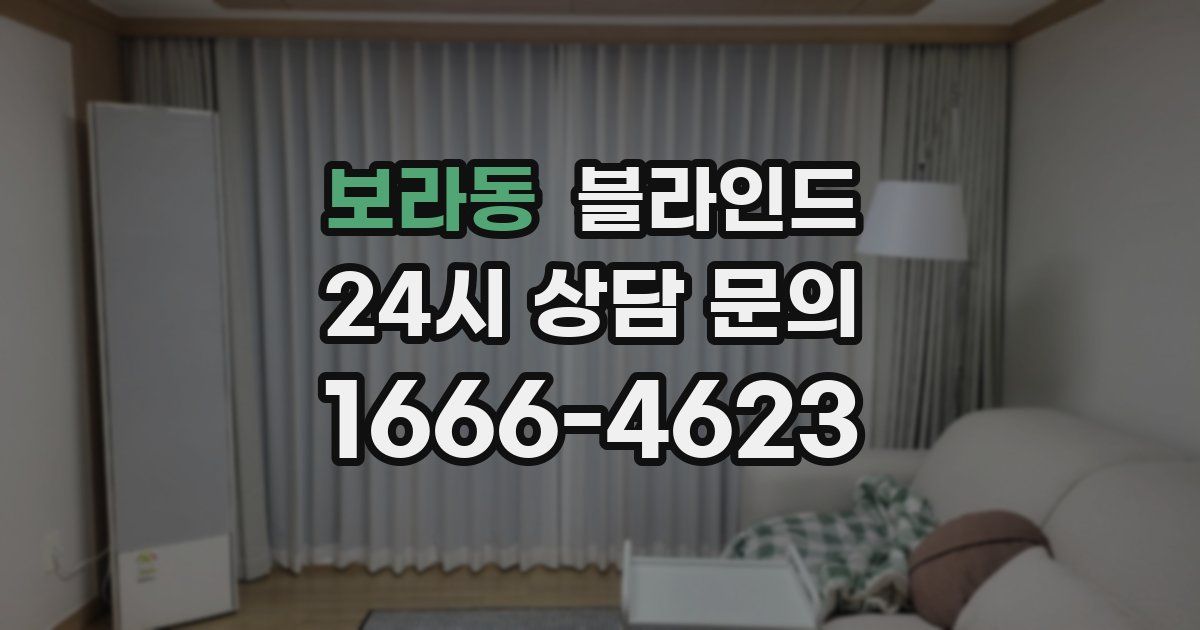 보라동 블라인드