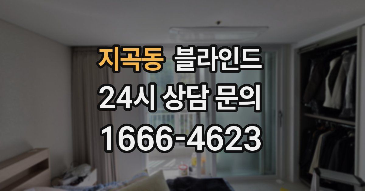 지곡동 블라인드