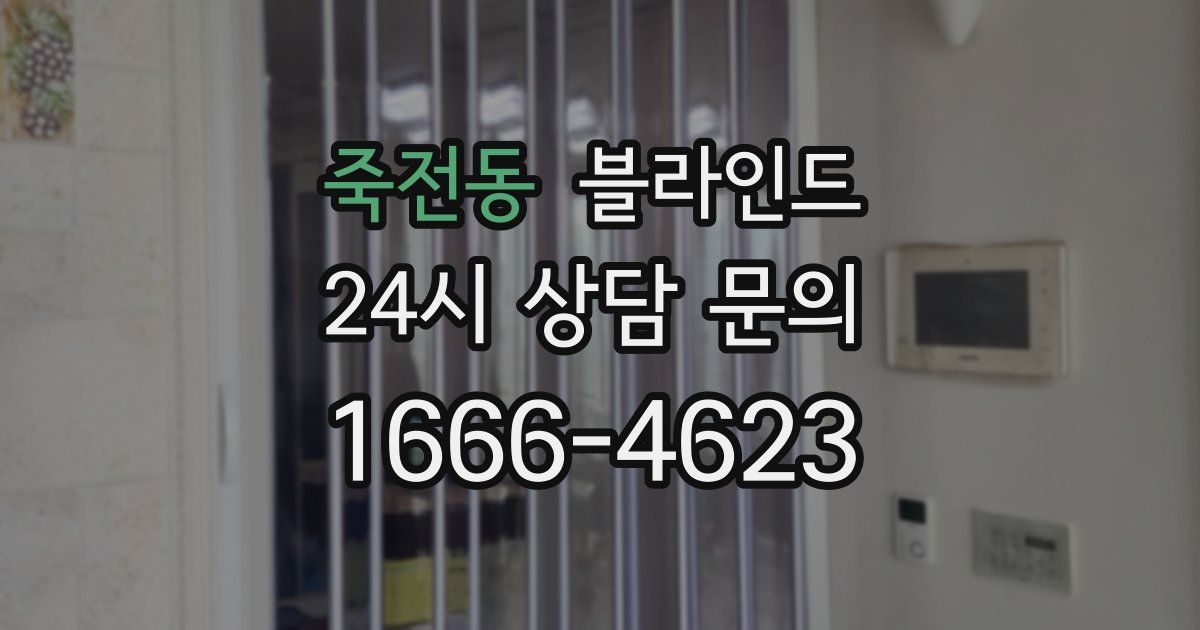죽전동 블라인드
