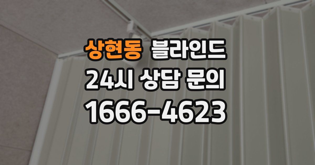 상현동 블라인드