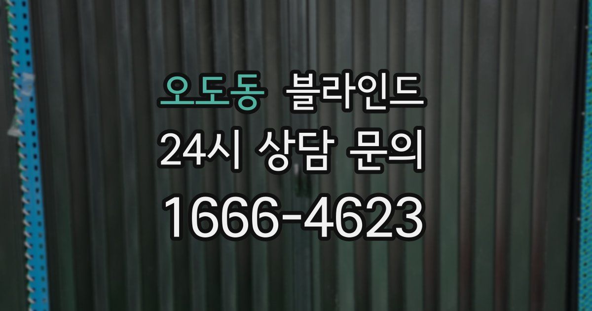 오도동 블라인드