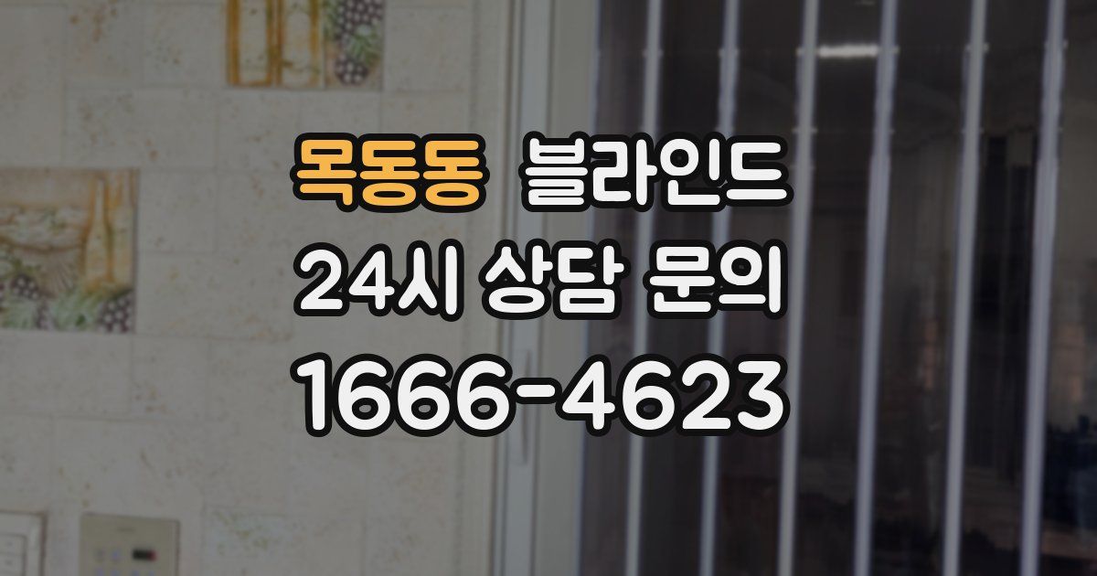 목동동 블라인드