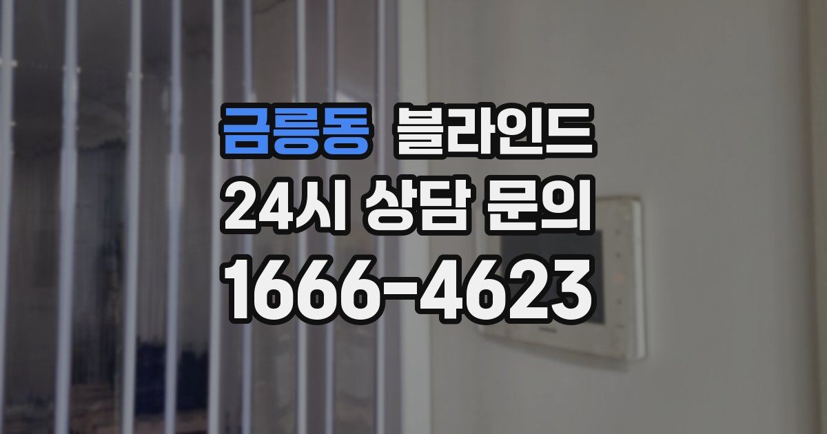 금릉동 블라인드
