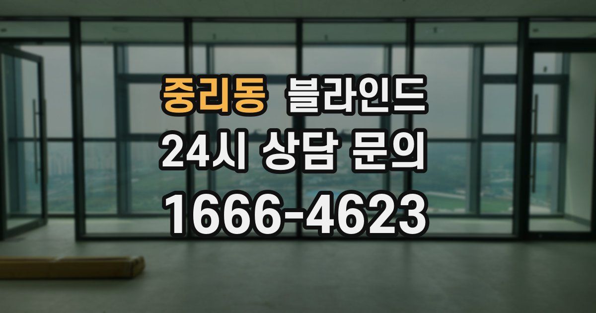 중리동 블라인드