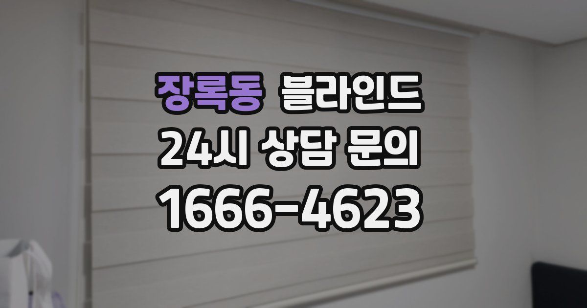 장록동 블라인드