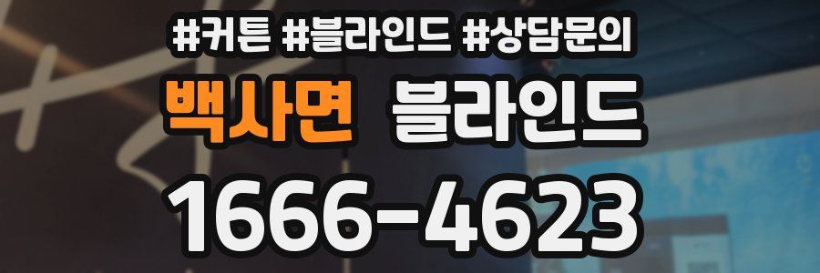 백사면 블라인드