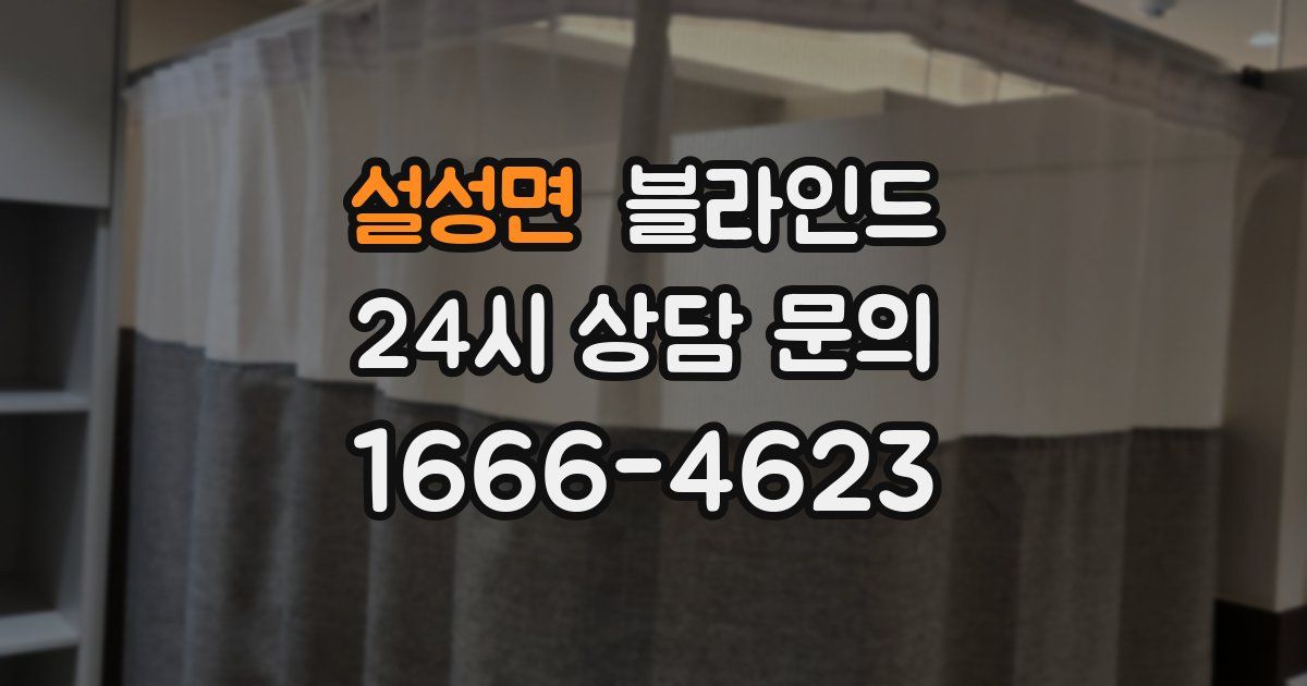 설성면 블라인드