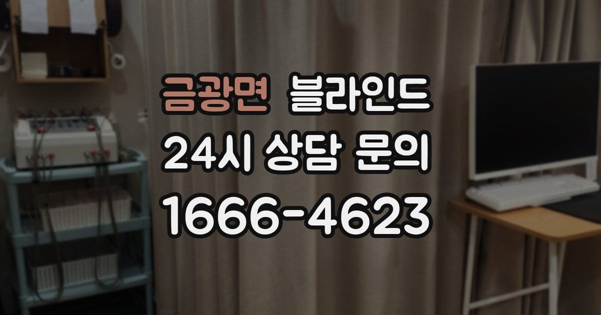 금광면 블라인드