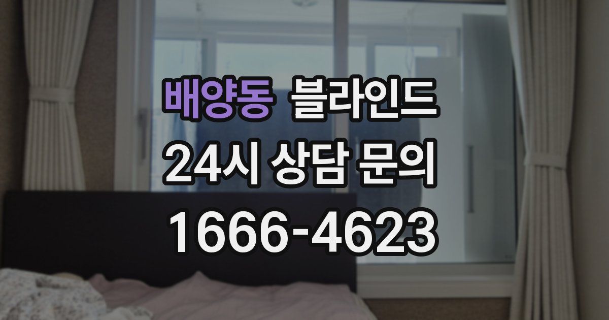 배양동 블라인드