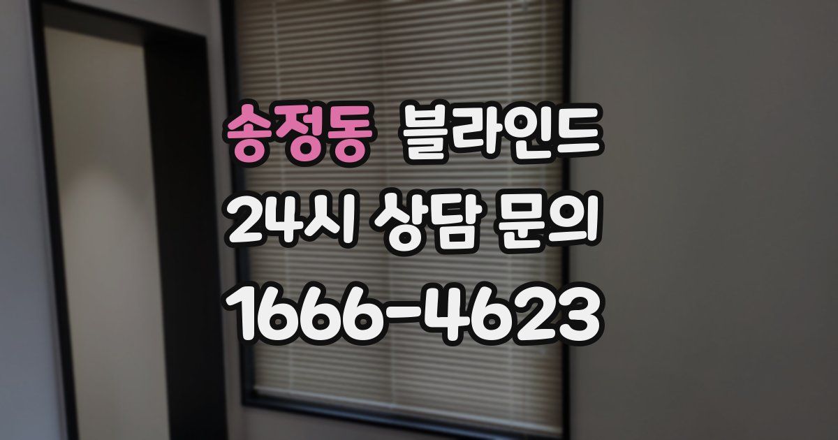 송정동 블라인드