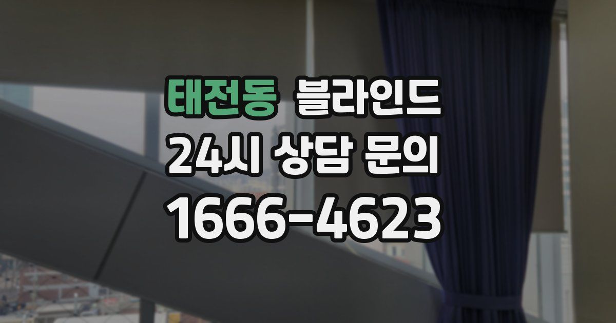 태전동 블라인드