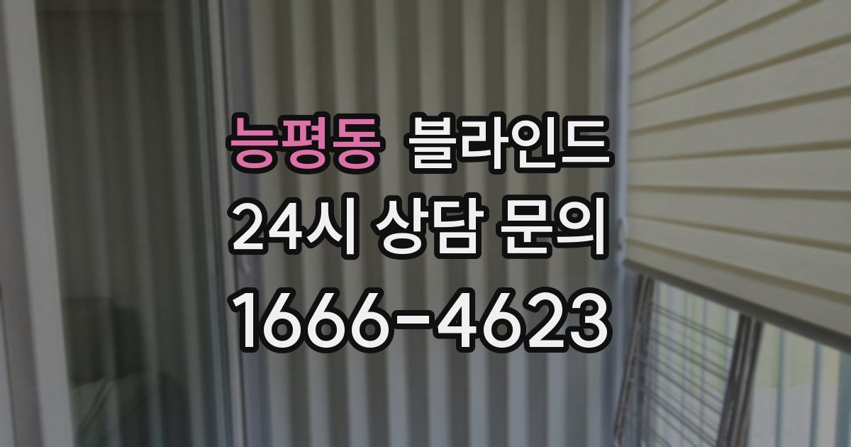 능평동 블라인드