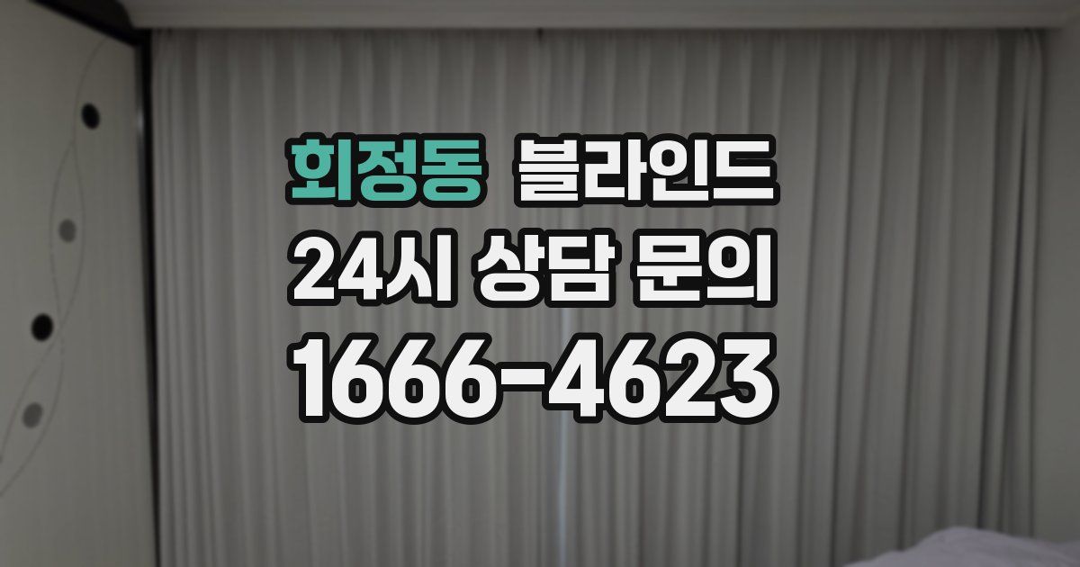 회정동 블라인드
