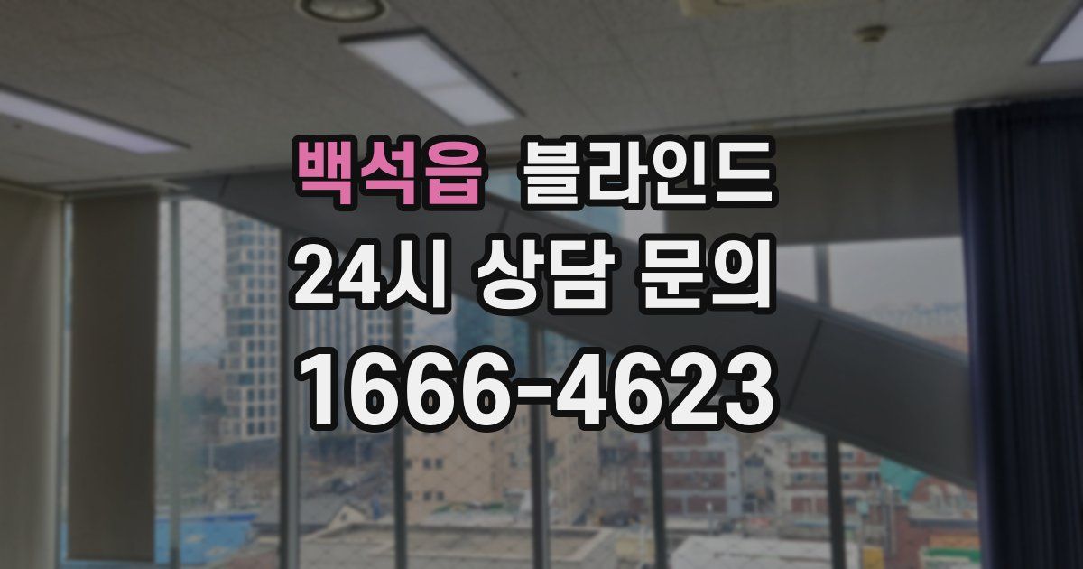 백석읍 블라인드