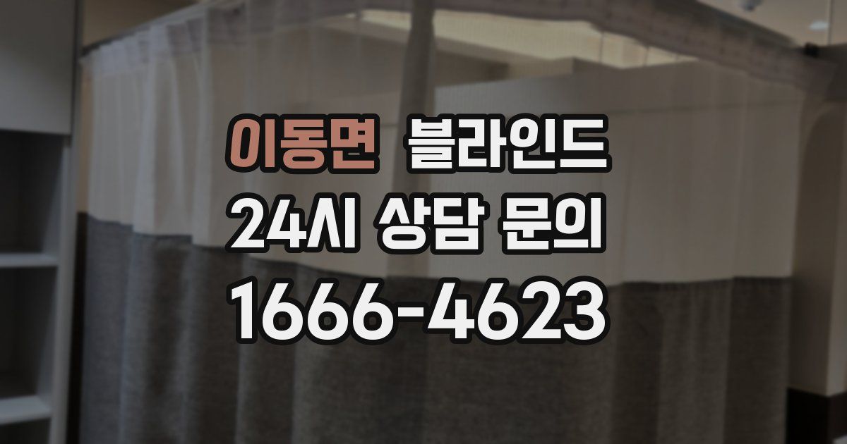 이동면 블라인드