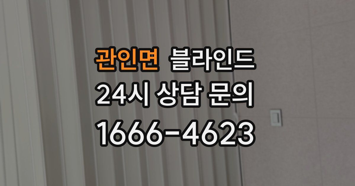 관인면 블라인드