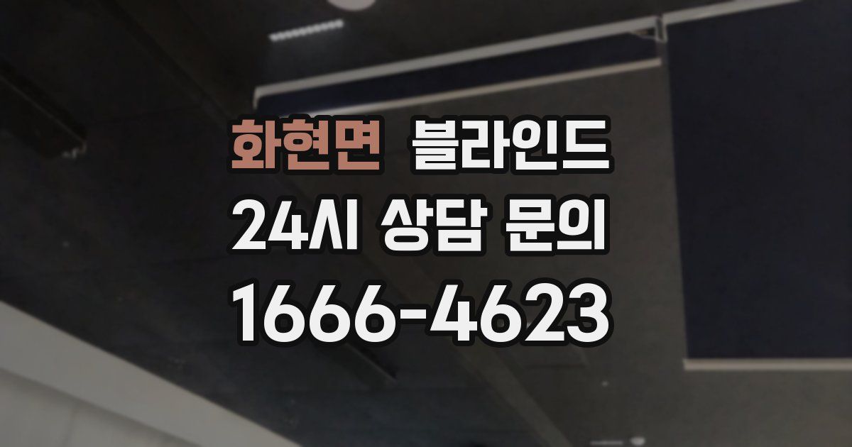 화현면 블라인드
