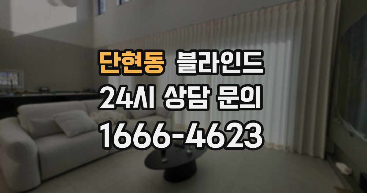 단현동 블라인드