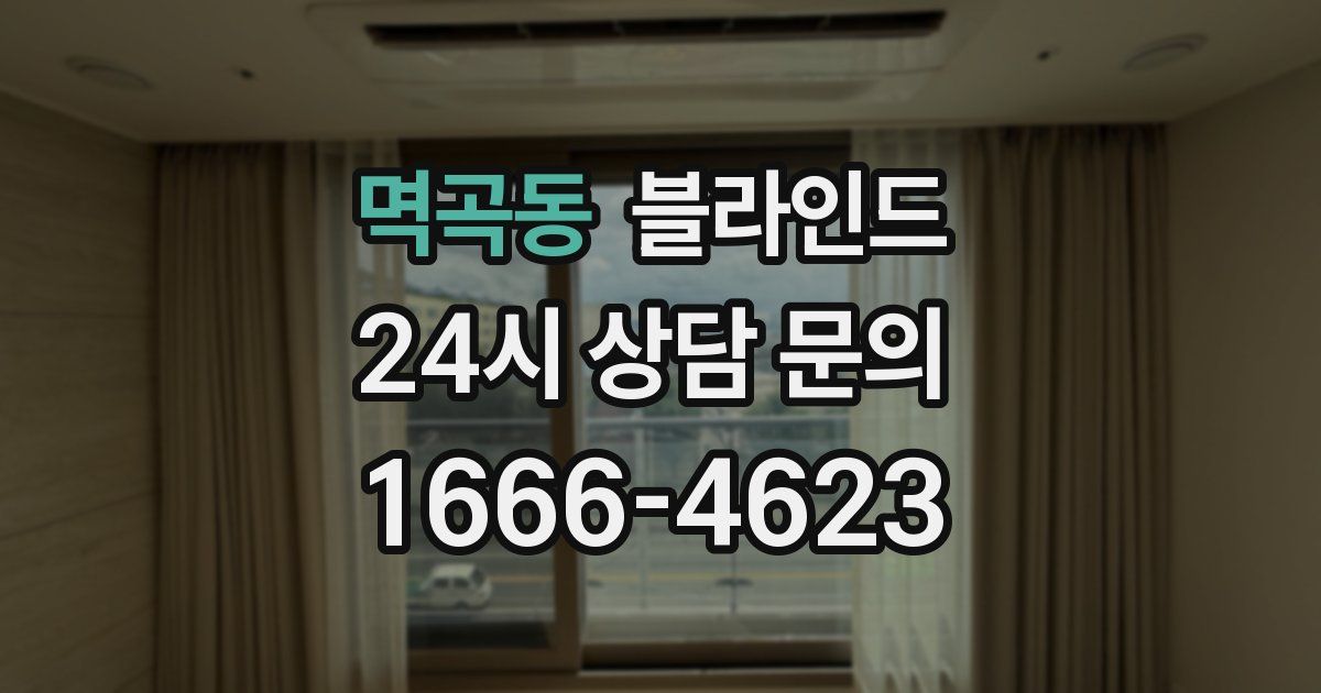 멱곡동 블라인드