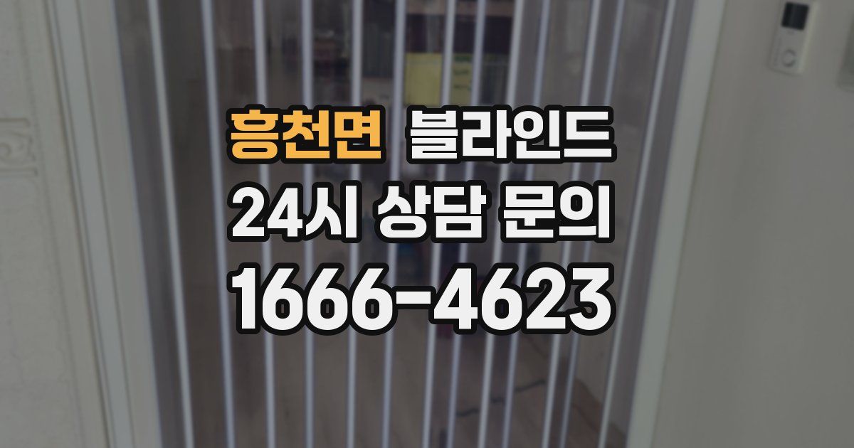 흥천면 블라인드