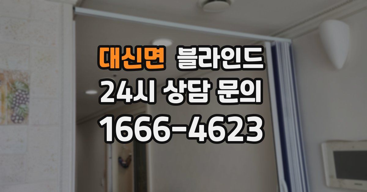 대신면 블라인드