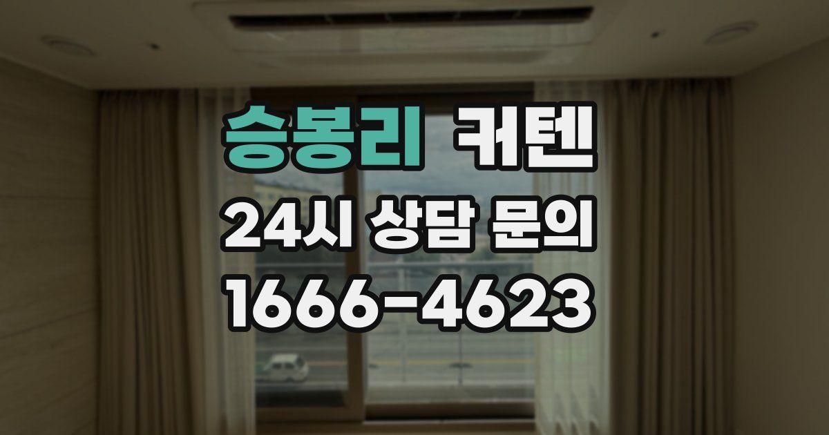 승봉리 커텐