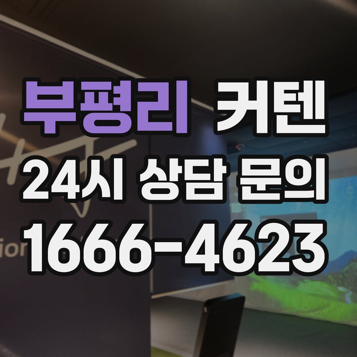 부평리 커텐