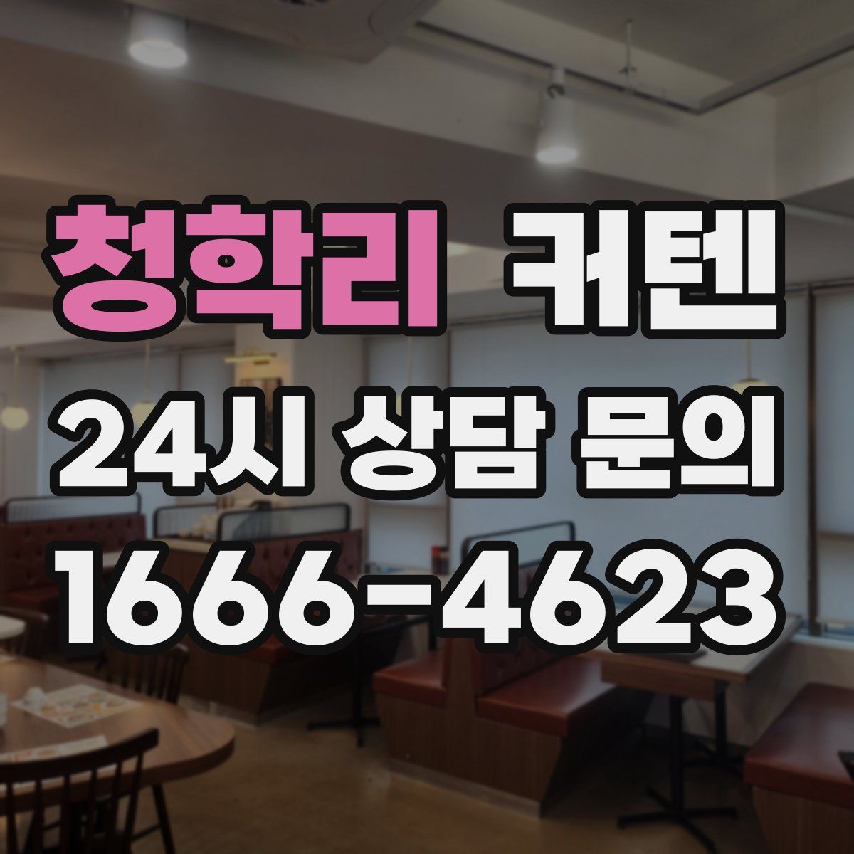 청학리 커텐