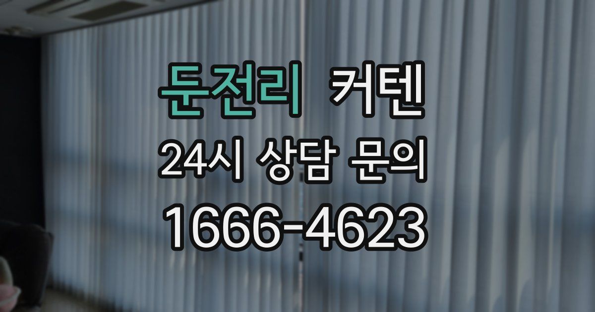 둔전리 커텐