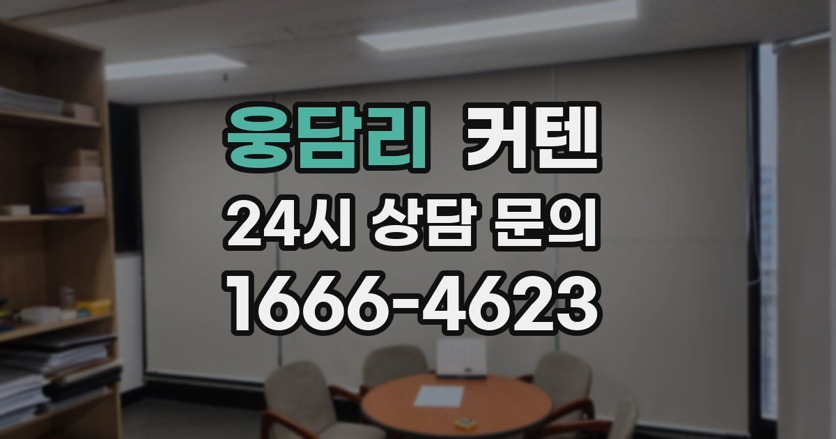 웅담리 커텐