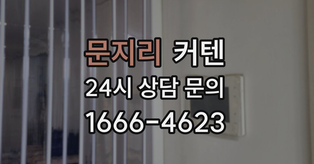 문지리 커텐