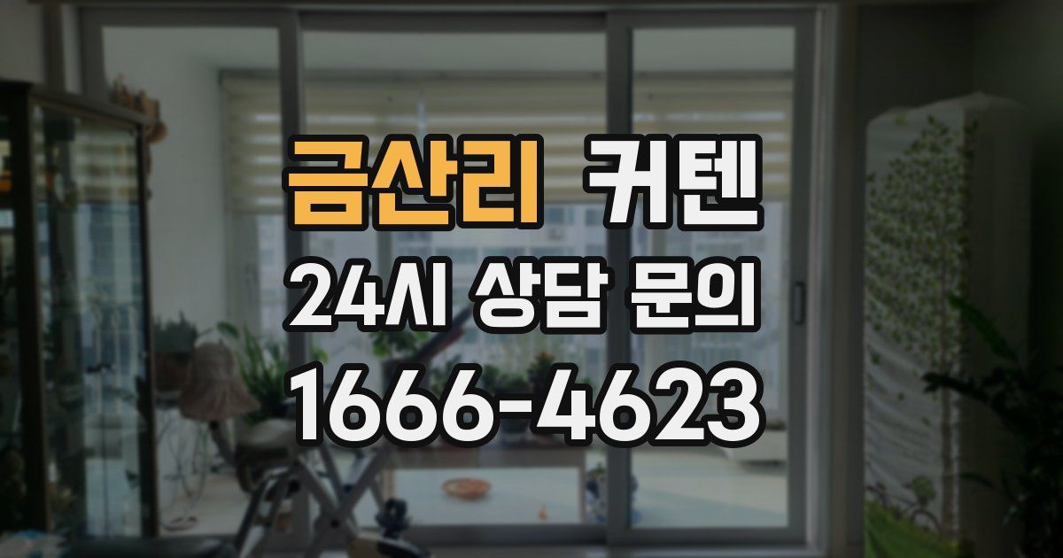 금산리 커텐