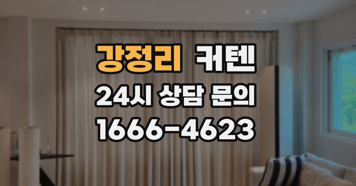 강정리 커텐