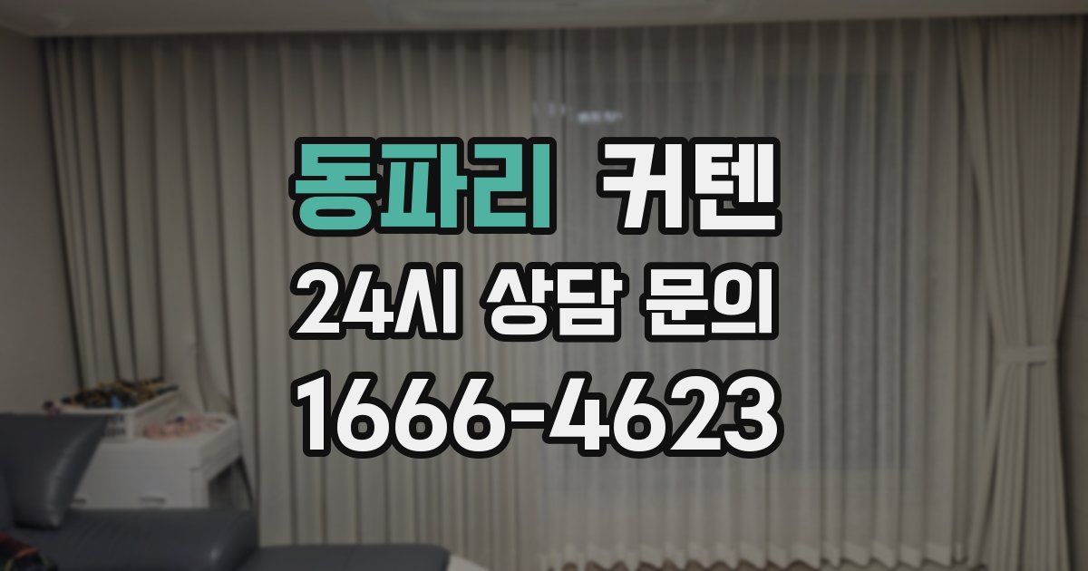 동파리 커텐