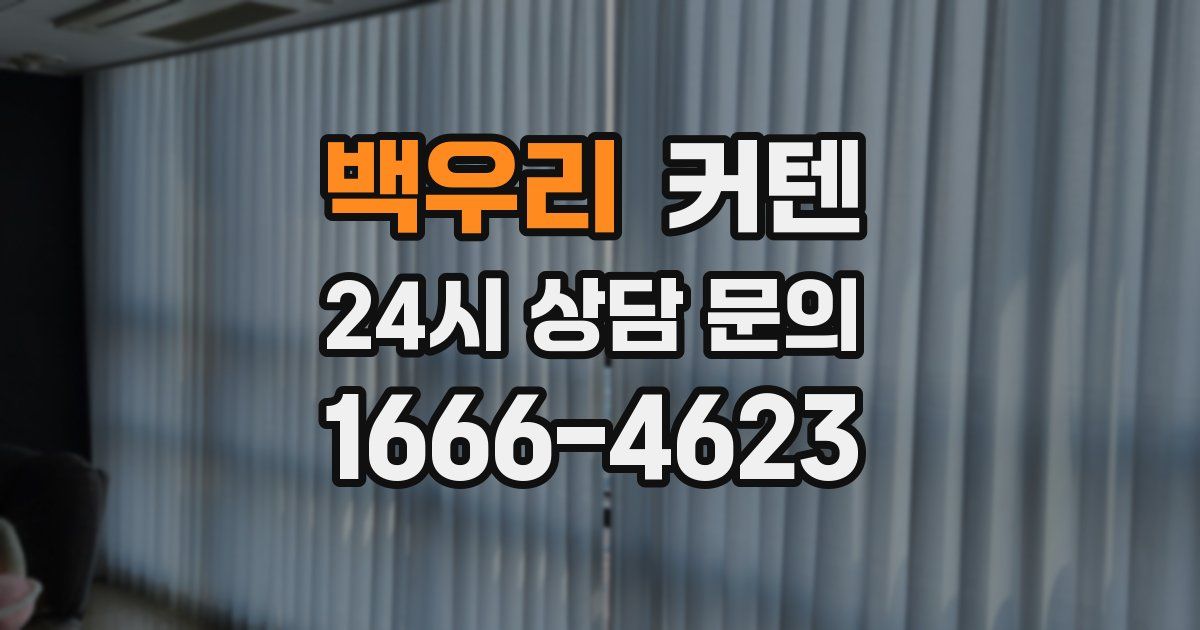 백우리 커텐