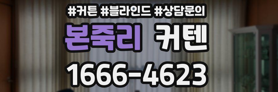 본죽리 커텐