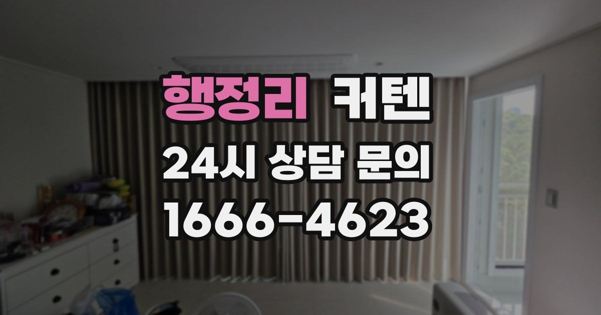 행정리 커텐