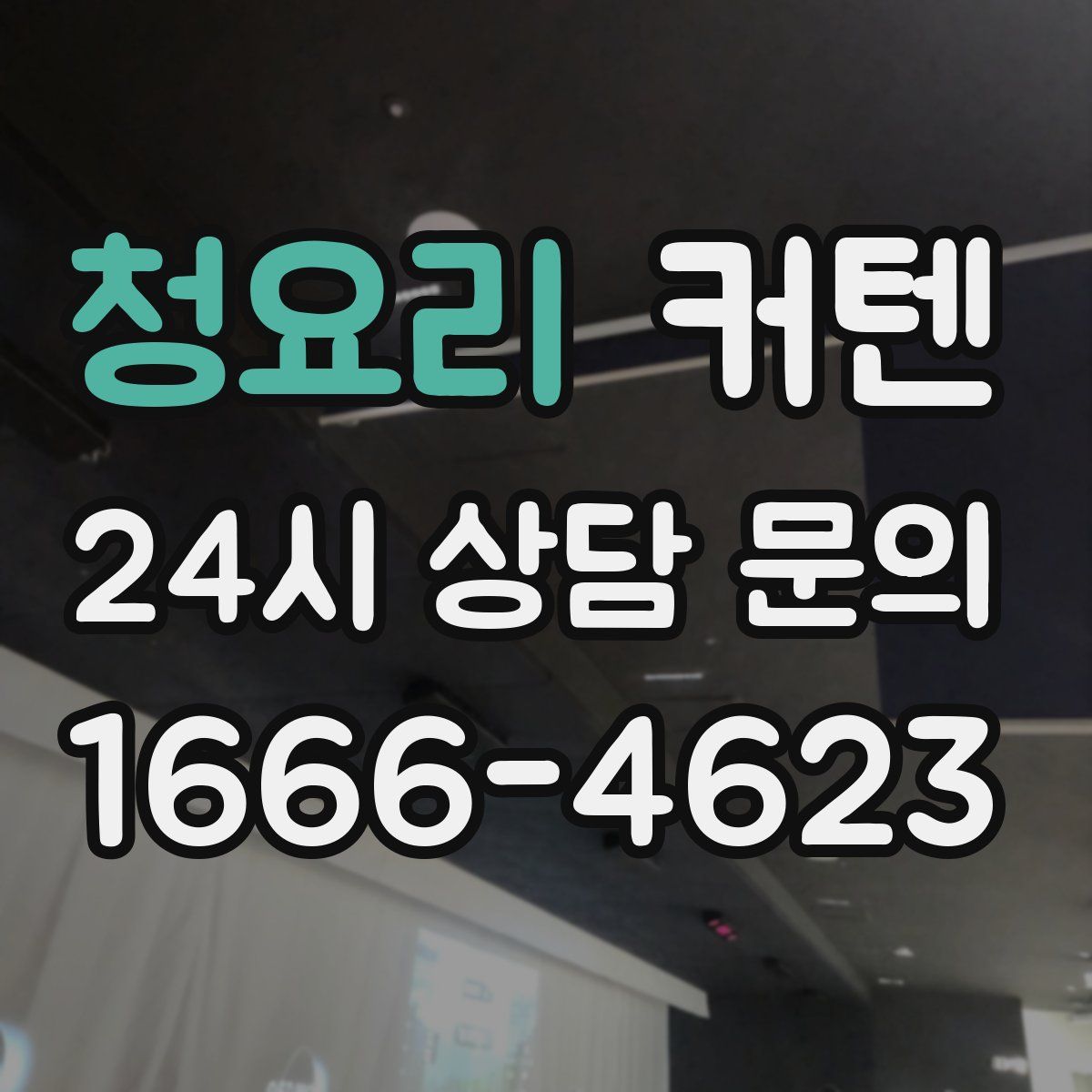 청요리 커텐