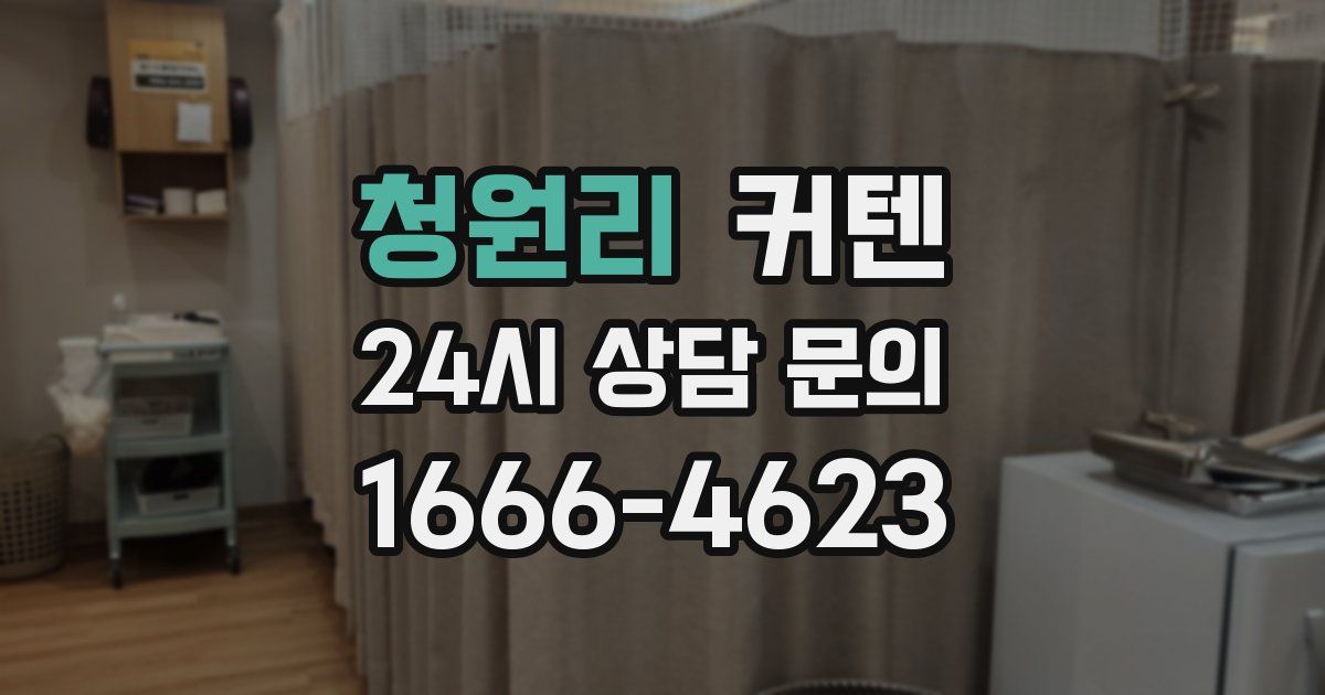 청원리 커텐