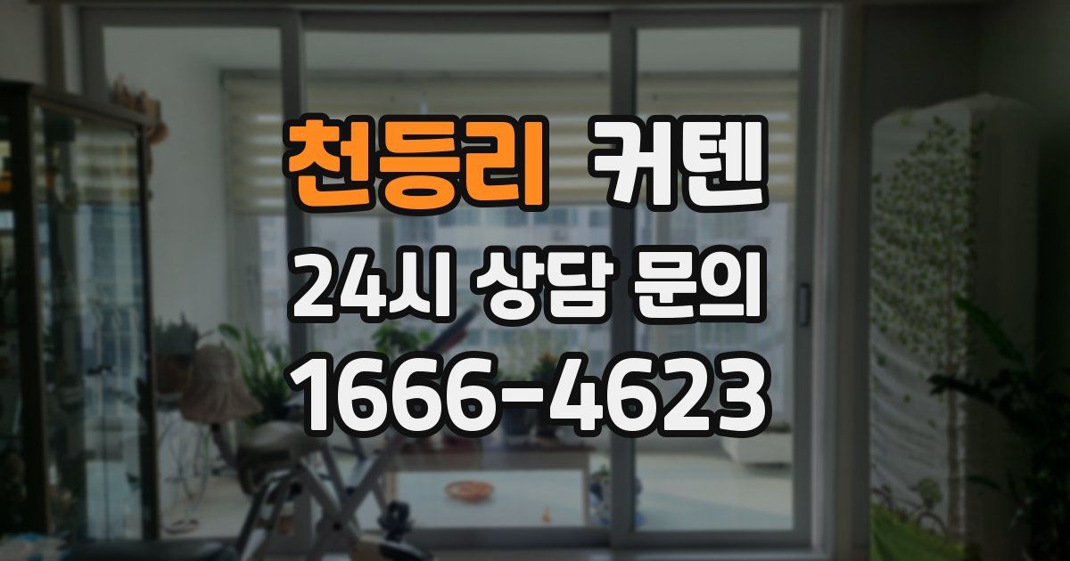 천등리 커텐