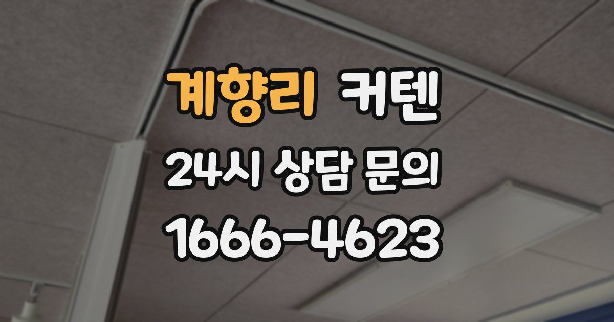 계향리 커텐