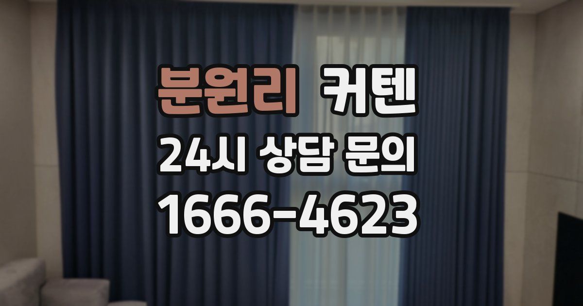 분원리 커텐