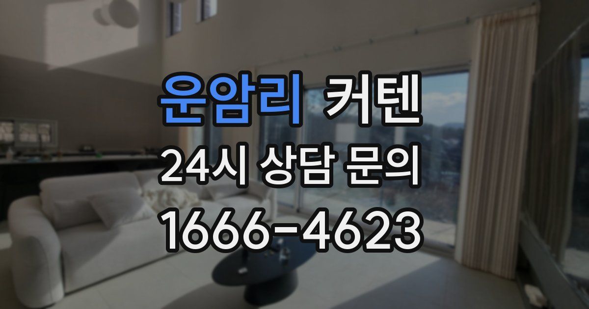 운암리 커텐
