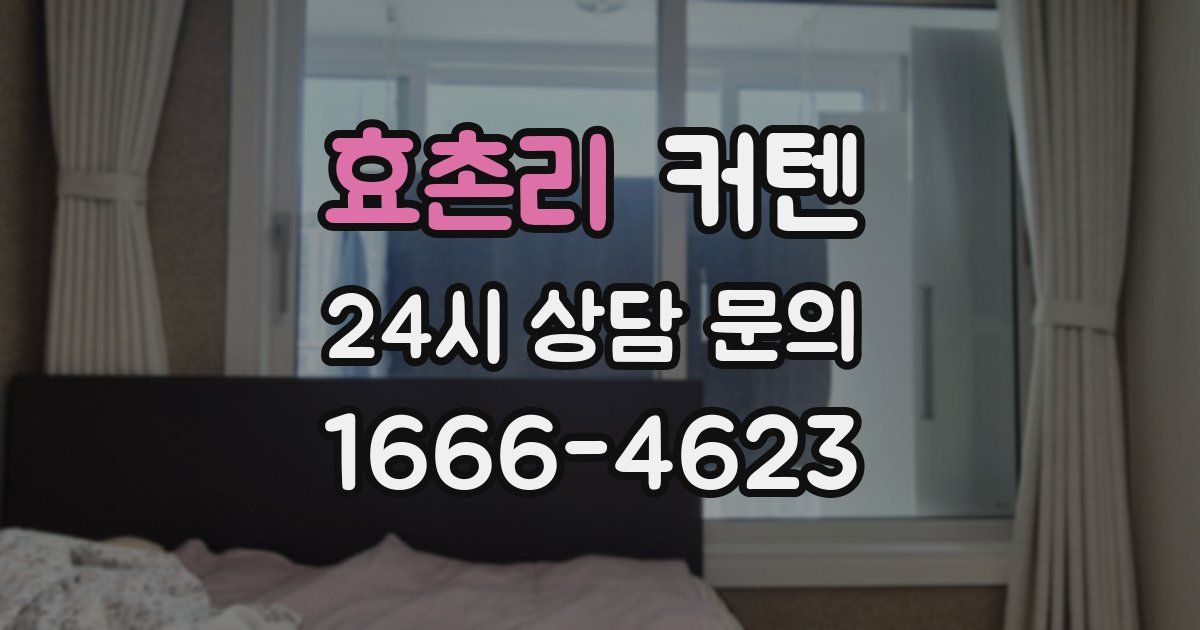 효촌리 커텐
