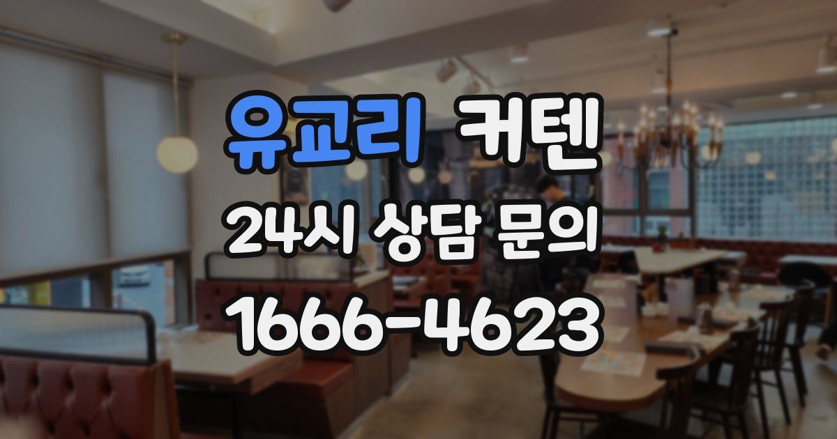 유교리 커텐
