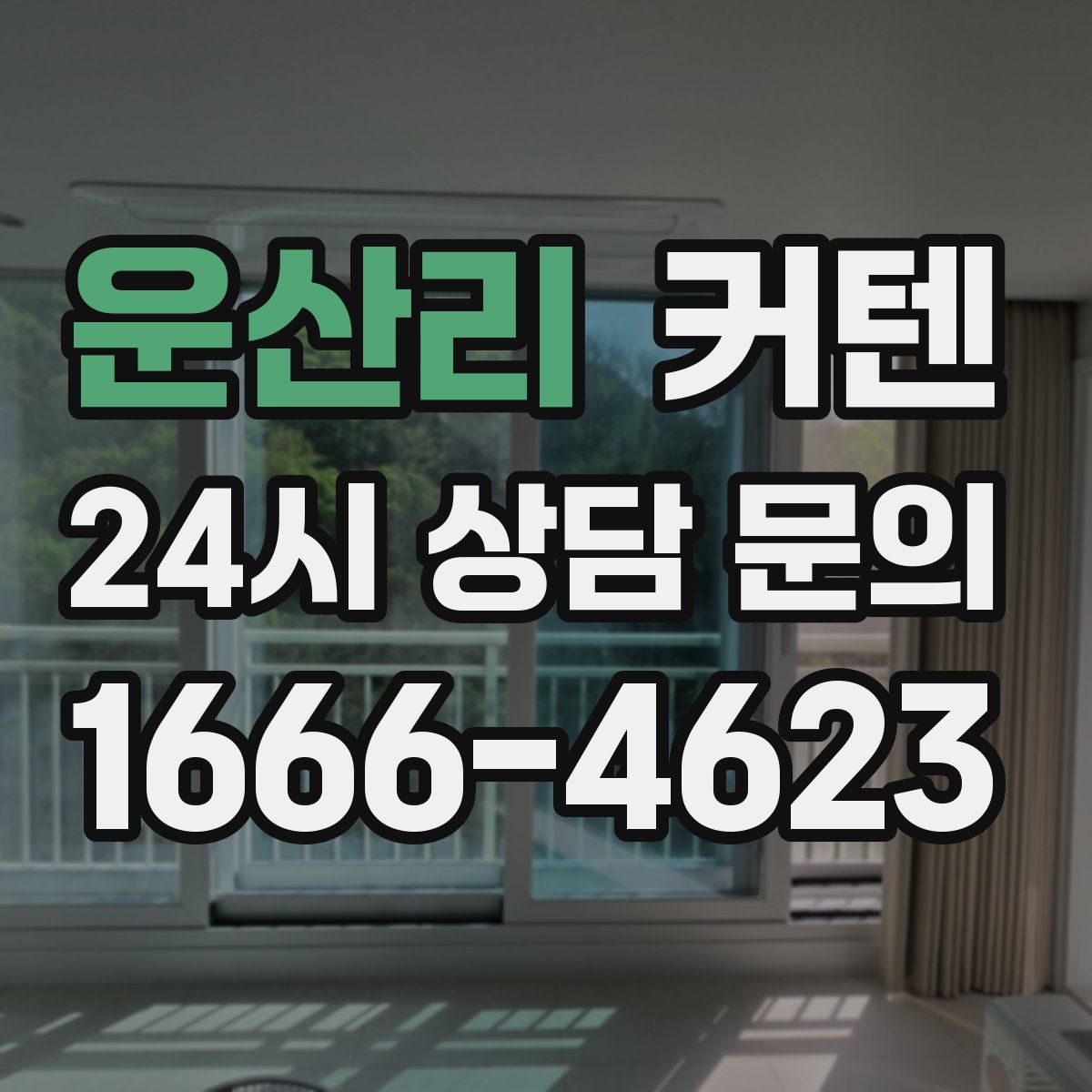 운산리 커텐